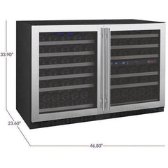 Allavino FlexCount 112 Bottle Three-Zone Wine Fridge 3Z-VSWR5656-SST