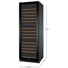 Allavino FlexCount 172 Bottle Dual Zone Black Door Left Hinge Wine Fridge VSWR172-2BWLN