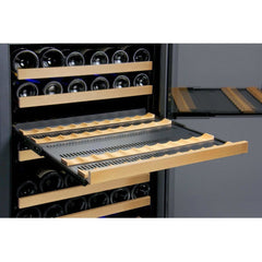 Allavino FlexCount 172 Bottle Dual Zone Black Door Left Hinge Wine Fridge VSWR172-2BWLN