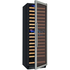 Allavino FlexCount 172 Bottle Dual Zone Stainless Steel Right Hinge Wine Fridge YHWR172-2SWRN