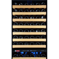 Allavino FlexCount 172 Bottle Dual Zone Stainless Steel Right Hinge Wine Fridge YHWR172-2SWRN