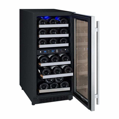 Allavino FlexCount 30 Bottle Dual Zone Right Hinge Wine Fridge VSWR30-2SSRN