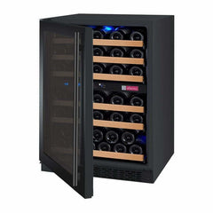 Allavino FlexCount 56 Bottle Dual Zone Black Left Hinge Wine Fridge VSWR56-2BWLN