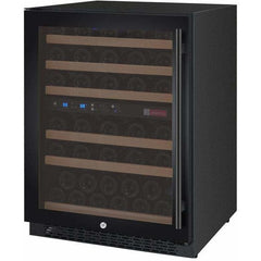 Allavino FlexCount 56 Bottle Dual Zone Black Left Hinge Wine Fridge VSWR56-2BWLN