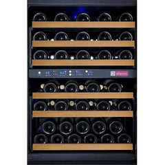 Allavino FlexCount 56 Bottle Dual Zone Black Left Hinge Wine Fridge VSWR56-2BWLN