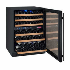 Allavino FlexCount 56 Bottle Dual Zone Black Right Hinge Wine Fridge VSWR56-2BWRN