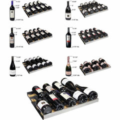 Allavino FlexCount 56 Bottle Dual Zone Black Right Hinge Wine Fridge VSWR56-2BWRN