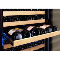 Allavino FlexCount Classic 172 Bottle Left Hinge Stainless Steel Door Wine Fridge YHWR172-2SWLN