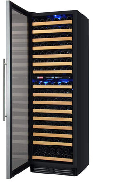 Allavino FlexCount Classic II Tru-Vino 172 Bottle Dual Zone Stainless Steel Left Hinge Wine Refrigerator YHWR172-2SL20