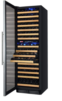 Allavino FlexCount Classic II Tru-Vino 172 Bottle Dual Zone Stainless Steel Left Hinge Wine Refrigerator YHWR172-2SL20