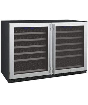 Allavino FlexCount II Tru-Vino 112 Bottle Dual Zone Stainless Steel Wine Fridge 2X-VSWR56-1S20