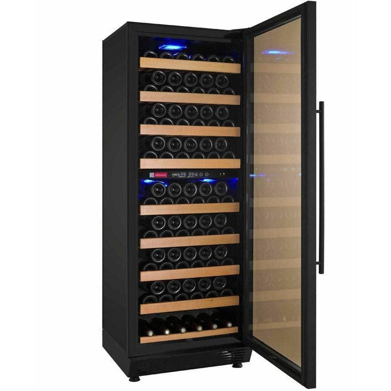 Allavino Vite II Tru-Vino 99 Bottle Dual Zone Black Right Hinge Wine Fridge YHWR99-2BR20