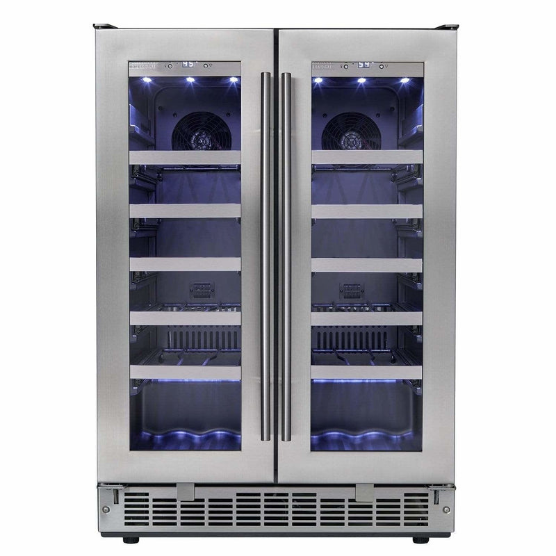 Danby Silhouette Professional Napa 42 Bottle Two Door Built-In Wine Fridge DWC047D1BSSPR