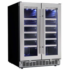 Danby Silhouette Professional Napa 42 Bottle Two Door Built-In Wine Fridge DWC047D1BSSPR