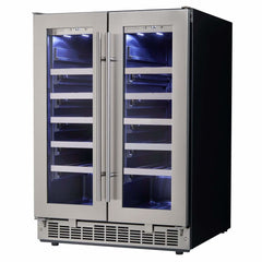 Danby Silhouette Professional Napa 42 Bottle Two Door Built-In Wine Fridge DWC047D1BSSPR