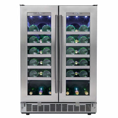 Danby Silhouette Professional Napa 42 Bottle Two Door Built-In Wine Fridge DWC047D1BSSPR