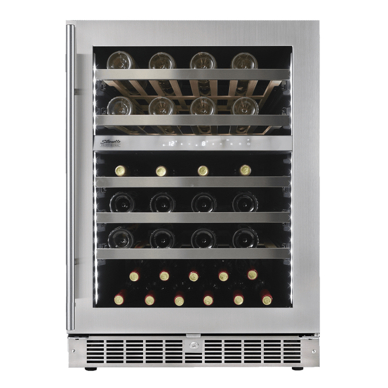 Danby Silhouette Professional Sonoma 51 Bottle 24” Dual Zone Wine Cellar SPRWC053D1SS