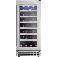 Danby Silhouette Professional Tuscany 15" 28-Bottle Stainless Steel Built-In Wine Fridge DWC031D1BSSPR