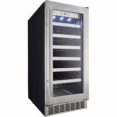 Danby Silhouette Professional Tuscany 15" 28-Bottle Stainless Steel Built-In Wine Fridge DWC031D1BSSPR