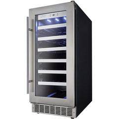 Danby Silhouette Professional Tuscany 15" 28-Bottle Stainless Steel Built-In Wine Fridge DWC031D1BSSPR