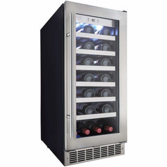 Danby Silhouette Professional Tuscany 15" 28-Bottle Stainless Steel Built-In Wine Fridge DWC031D1BSSPR