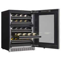 Danby Silhouette Reserve 24" 5.0 Cu. Ft.with Self Closing Door and Invisi-Touch Display, Right Hinge Wine Cooler SRVBC050R