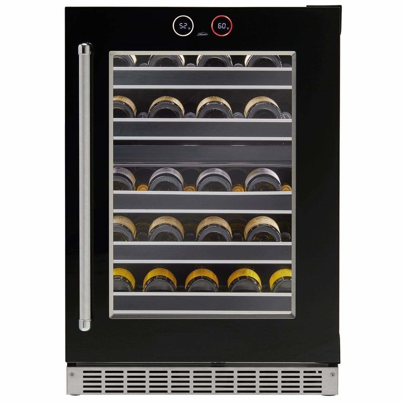 Danby Silhouette Reserve 24 Inch, 37 Bottle Capacity Dual Zone Wine Fridge SRVWC050