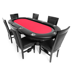 BBO Poker Tables Elite Poker Table With Black Racetrack (2BBO-ELT)