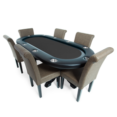 BBO Poker Tables Elite Poker Table With Black Racetrack (2BBO-ELT)