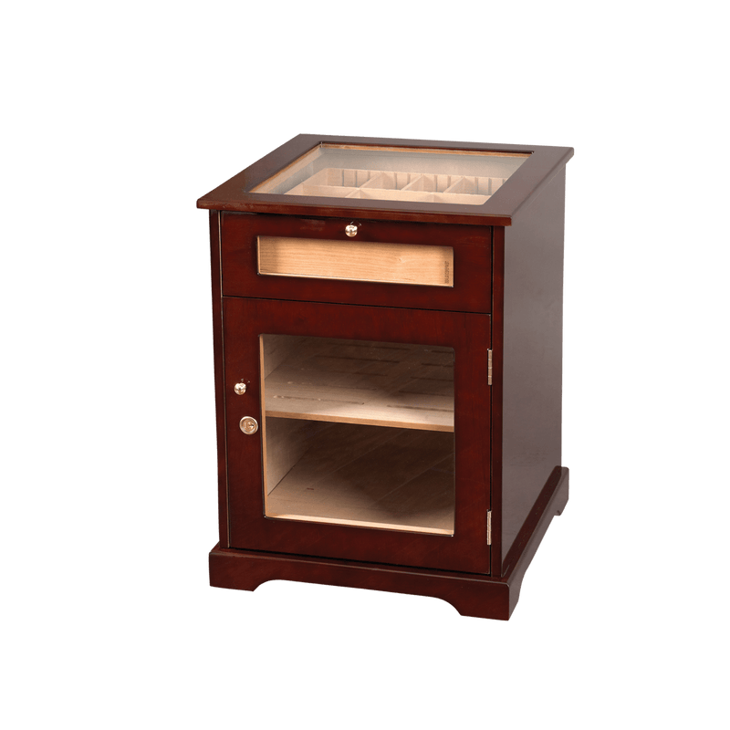 Humidor Supreme Galleria End Table Small Cigar Humidor Cabinet | Holds 600 Cigars HUM-600G