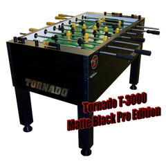 Tornado T3000 Foosball Table in Matte Black