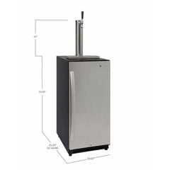 Kegco 15" Wide Built-in with Stainless Steel Door Kegerator VSK-15SSRN