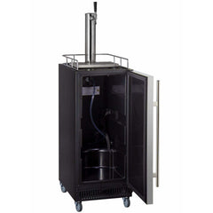 Kegco 15" Wide Commercial with Stainless Steel Door Kegerator SLK15BSR