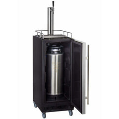 Kegco 15" Wide Commercial with Stainless Steel Door Kegerator SLK15BSR