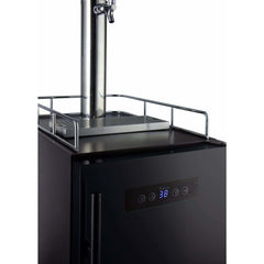 Kegco 15" Wide Kombucha Single Tap Black Kegerator KOM15BBR