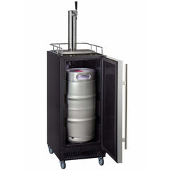 Kegco 15" Wide Kombucha Single Tap Stainless Steel Kegerator KOM15BSR