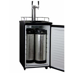 Kegco 20" Wide Dual Tap Stainless Steel Kegerator K199SS-2