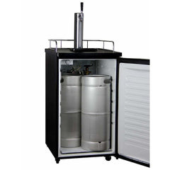 Kegco 20" Wide Single Tap Stainless Steel Kegerator K199SS-1