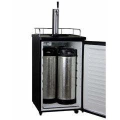 Kegco 20" Wide Single Tap Stainless Steel Kegerator K199SS-1