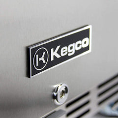 Kegco 24" Wide Dual Tap All Stainless Steel Outdoor Built-In Left Hinge with Kit Kegerator HK38SSU-L-2