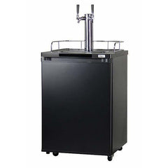 Kegco 24" Wide Dual Tap Black  Home Brew Kegerator HBK209B-2