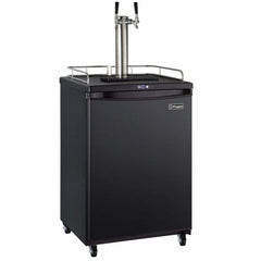 Kegco  24" Wide Dual Tap Black Kegerator Z163B-2