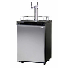 Kegco 24" Wide Dual Tap Stainless Steel Kegerator K209SS-2