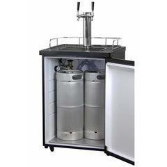 Kegco 24" Wide Dual Tap Stainless Steel Kegerator K209SS-2