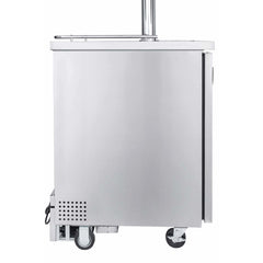 Kegco 24" Wide Four Tap All Stainless Steel with Kegs Home Brew Kegerator HBK1XS-4K