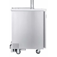 Kegco 24" Wide Kombucha Dual Tap All Stainless Steel Kegerator KOMC1S-2