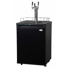 Kegco 24" Wide Kombucha Triple Tap Black Kegerator KOM30B-3