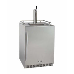 Kegco 24" Wide Single Tap All Stainless Steel Outdoor Built-In Right Hinge with Kit Kegerator HK38SSU-1