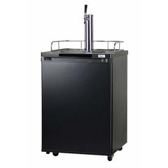 Kegco 24" Wide Single Tap Black Home Brew Kegerator HBK209B-1