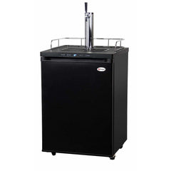 Kegco 24" Wide Single Tap Black Home Brew Kegerator HBK309B-1